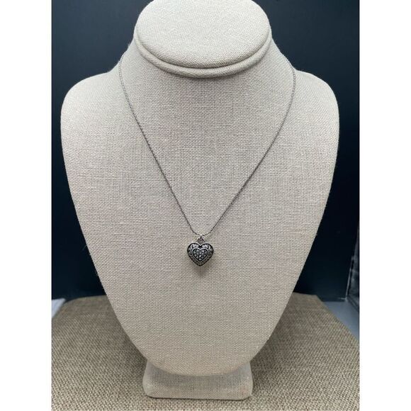 Brighton "One Love" Crystal Magnetic Heart Pendant Necklace - Picture 1 of 10